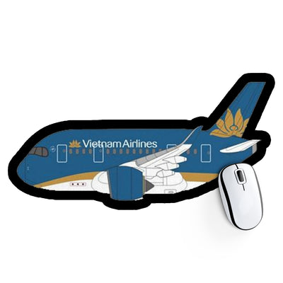 Vietnam Airlines Airbus A350 Design Aircraft Outline Mouse Pads