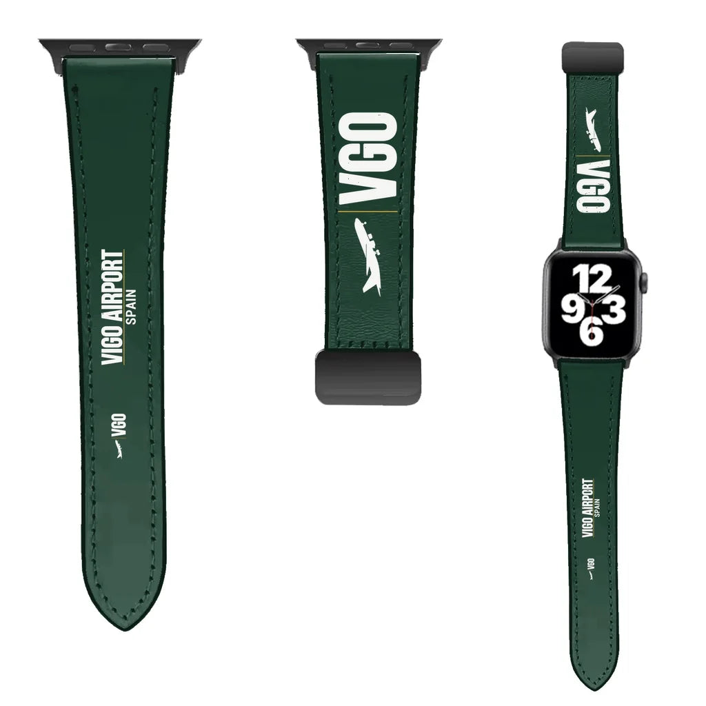 WBV6 | Vigo Airport VGO | Leather - Dark Green