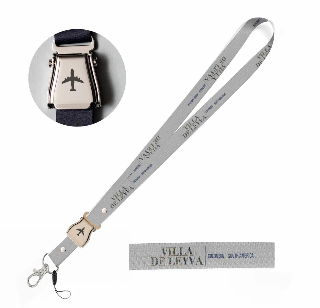 Villa de Leyva City Series seat belt lanyard - light gray