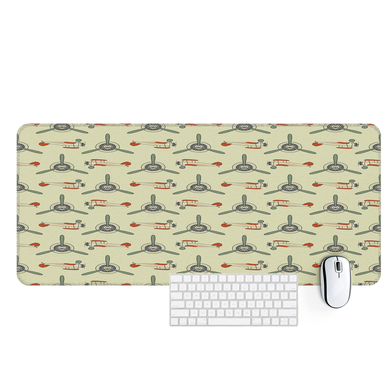 Vintage Old Airplane Designed Desk Mats
