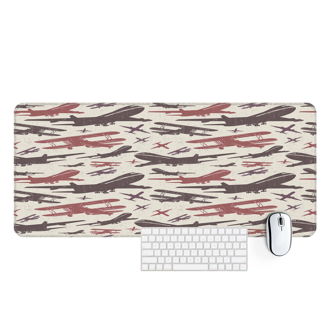Vintage & Jumbo Airplanes Designed Desk Mats