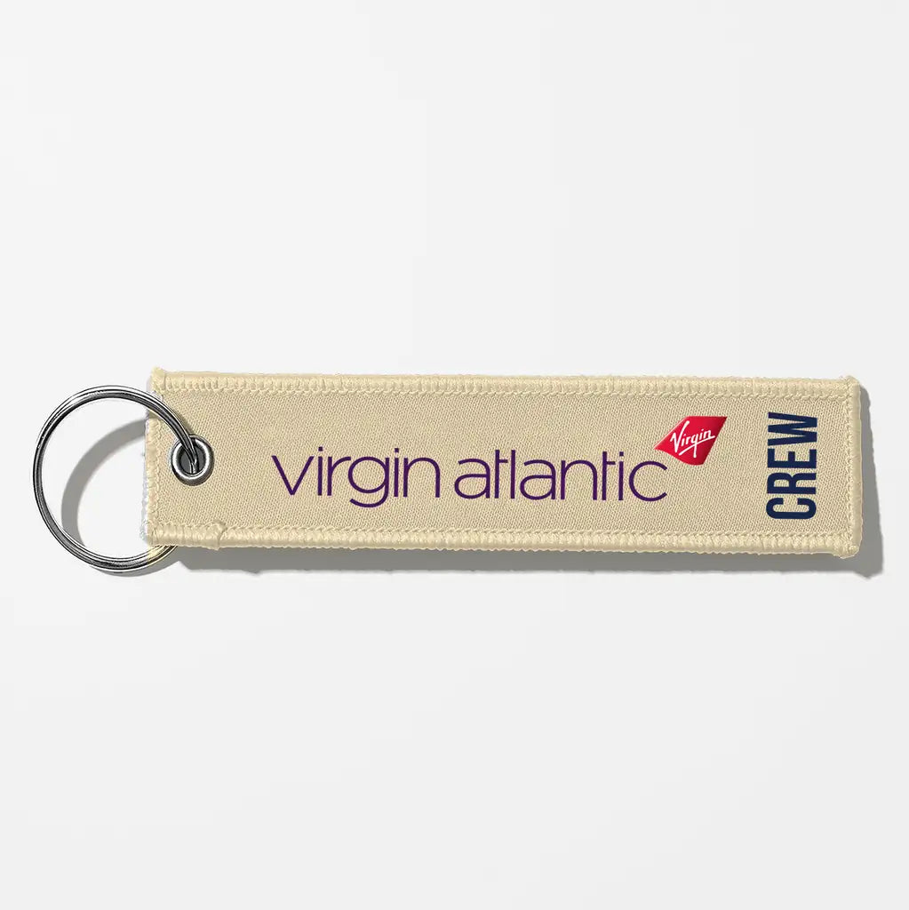 Virgin Atlantic Airlines Crew & Staff Tag Key Chains - Beige - Crew