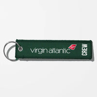 Thumbnail for Virgin Atlantic Airlines Crew & Staff Tag Key Chains - Dark Green - Crew