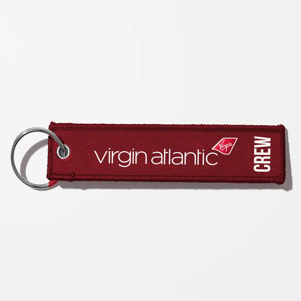 Virgin Atlantic Airlines Crew & Staff Tag Key Chains - Dark Red - Crew
