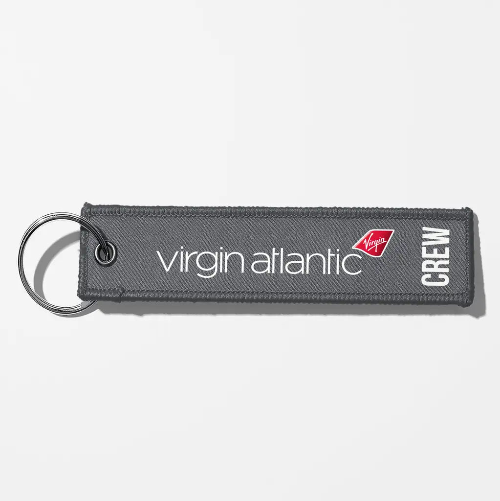 Virgin Atlantic Airlines Crew & Staff Tag Key Chains - Gray - Crew