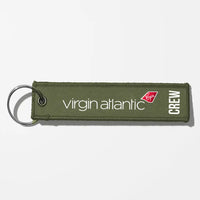Thumbnail for Virgin Atlantic Airlines Crew & Staff Tag Key Chains - Green Army - Crew