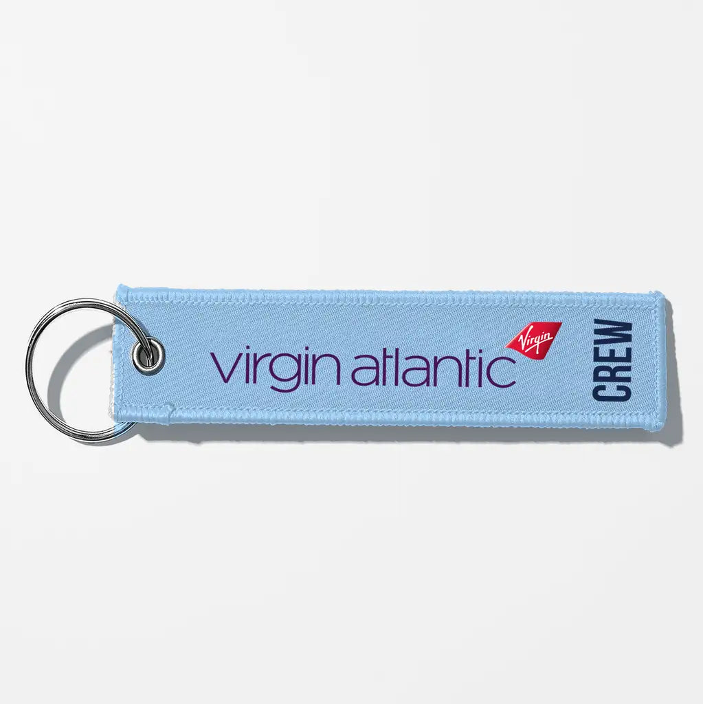 Virgin Atlantic Airlines Crew & Staff Tag Key Chains - Light Blue - Crew