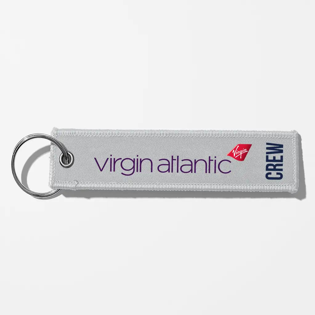 Virgin Atlantic Airlines Crew & Staff Tag Key Chains - Light Gray - Crew