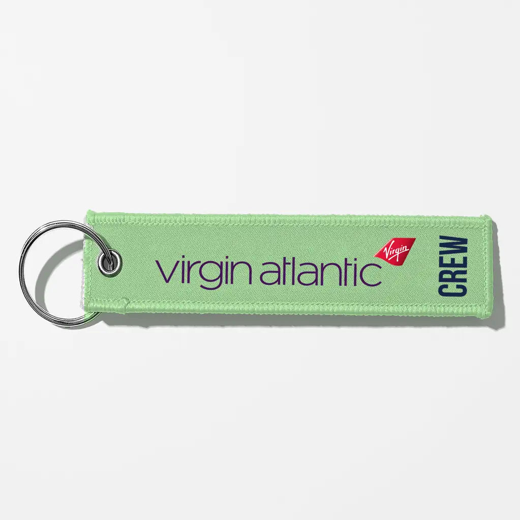 Virgin Atlantic Airlines Crew & Staff Tag Key Chains - Light Green - Crew