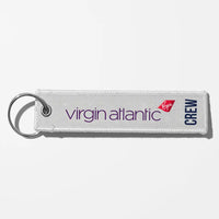 Thumbnail for Virgin Atlantic Airlines Crew & Staff Tag Key Chains - White - Crew