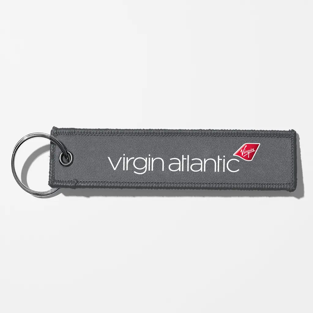 Virgin Atlantic Airlines Crew & Staff Tag Key Chains - Gray