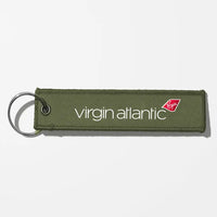 Thumbnail for Virgin Atlantic Airlines Crew & Staff Tag Key Chains - Green Army