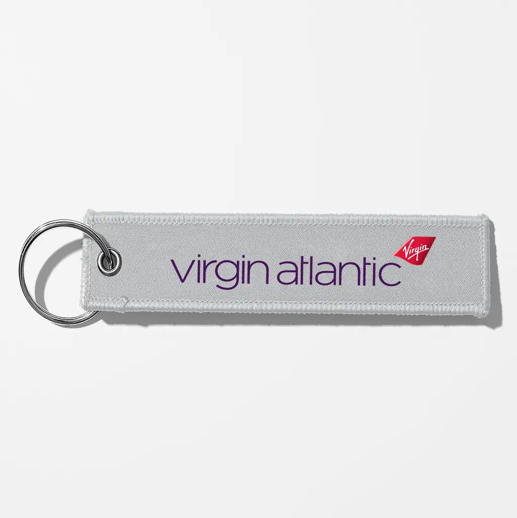 Virgin Atlantic- Airlines Crew & Staff Tag Key Chains - Light Gray