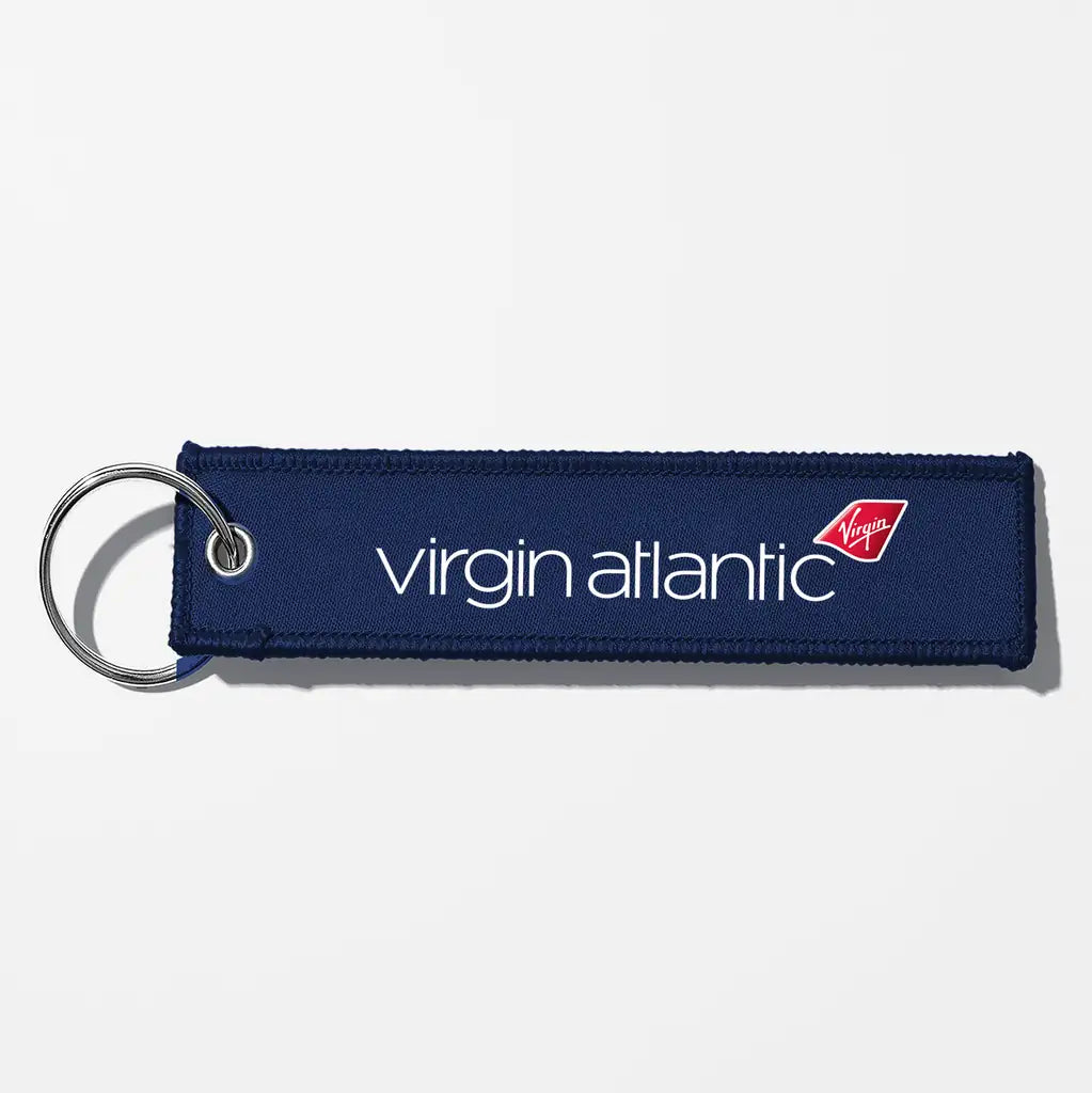 Virgin Atlantic- Airlines Crew & Staff Tag Key Chains - Navy Blue