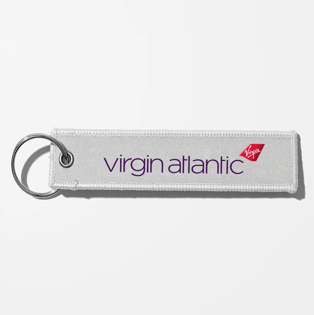 Virgin Atlantic- Airlines Crew & Staff Tag Key Chains - White