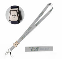 Thumbnail for Virginia Beach City Series seat belt lanyard - light gray