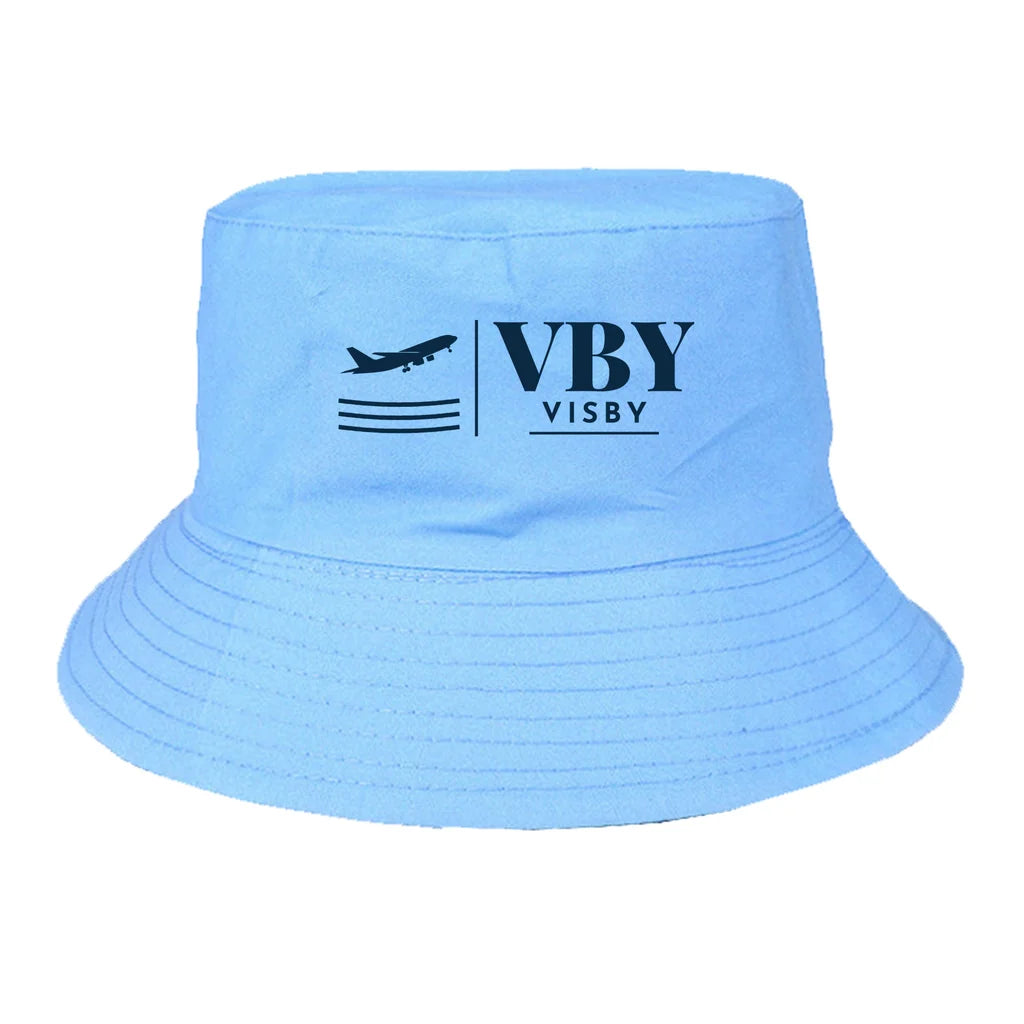 Visby Airport (VBY) summer hat - light blue
