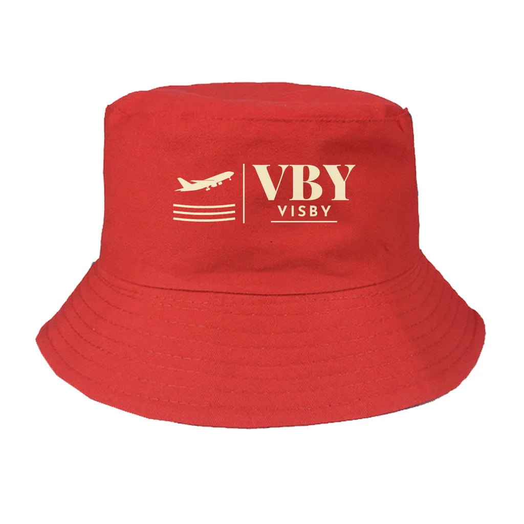 Visby Airport (VBY) summer hat - red