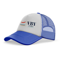 Thumbnail for Visby Airport (VBY) trucker cap - blue