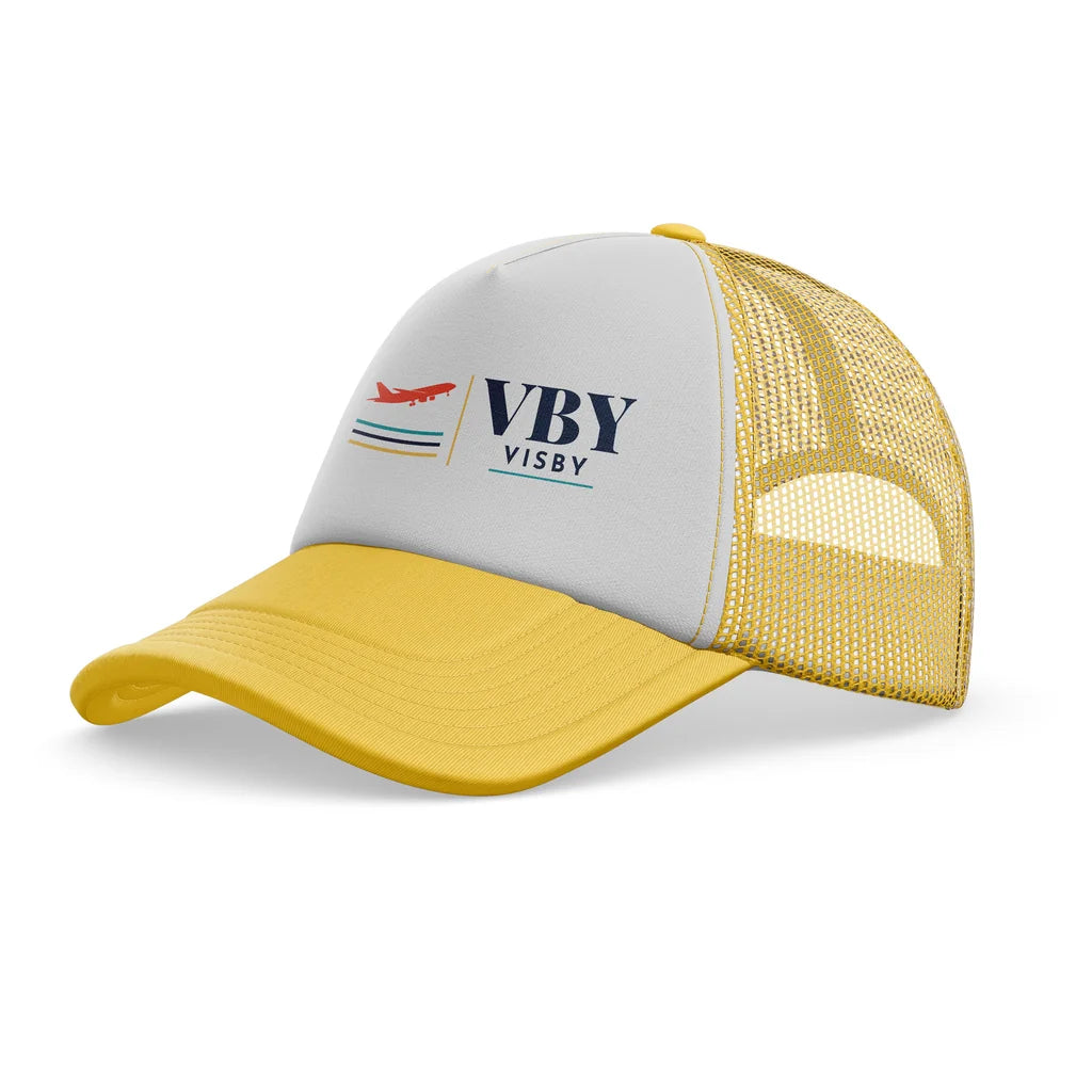 Visby Airport (VBY) trucker cap - yellow