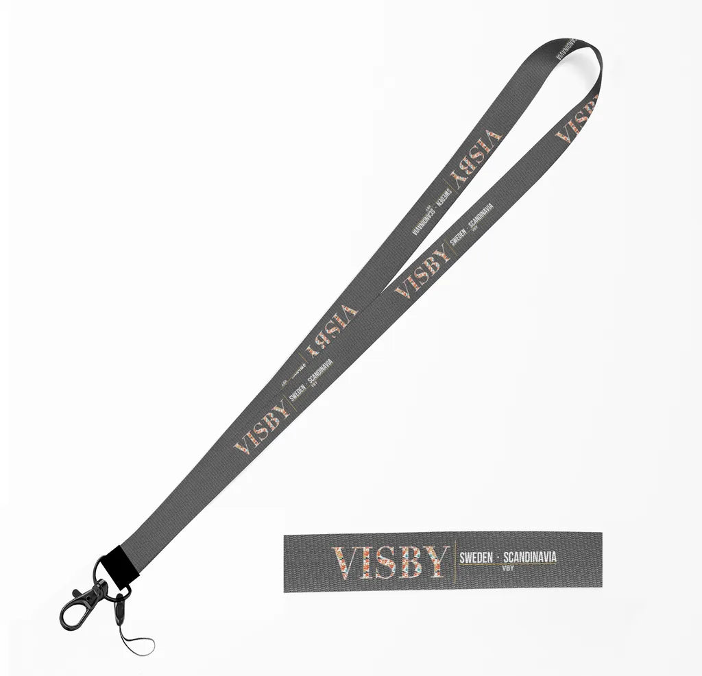 Visby City Series lanyard - gray