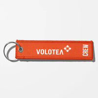 Thumbnail for Volotea Airlines Crew & Staff Tag Key Chains - Orange - Crew