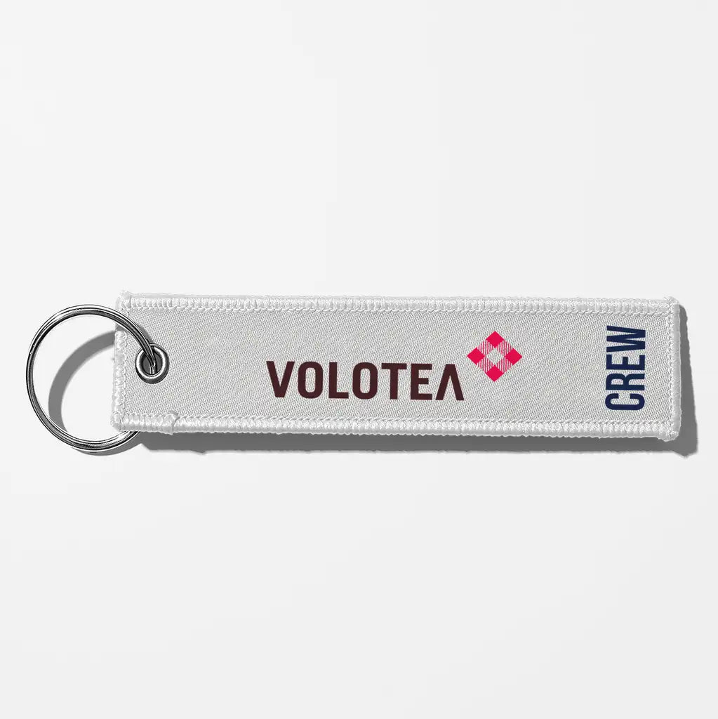 Volotea Airlines Crew & Staff Tag Key Chains - White - Crew
