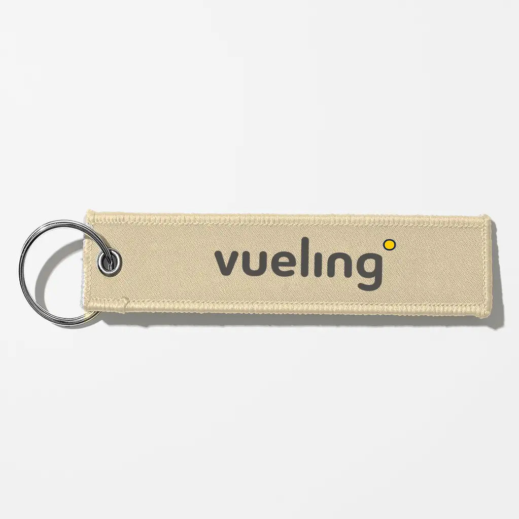 Vueling Airlines Crew & Staff Tag Key Chains - Beige