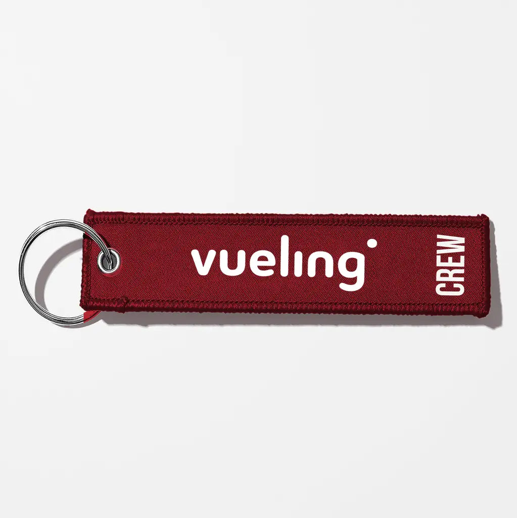 Vueling Airlines Crew & Staff Tag Key Chains - Dark Red - Crew