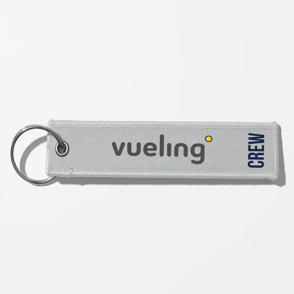 Vueling Airlines Crew & Staff Tag Key Chains - Light Gray - Crew