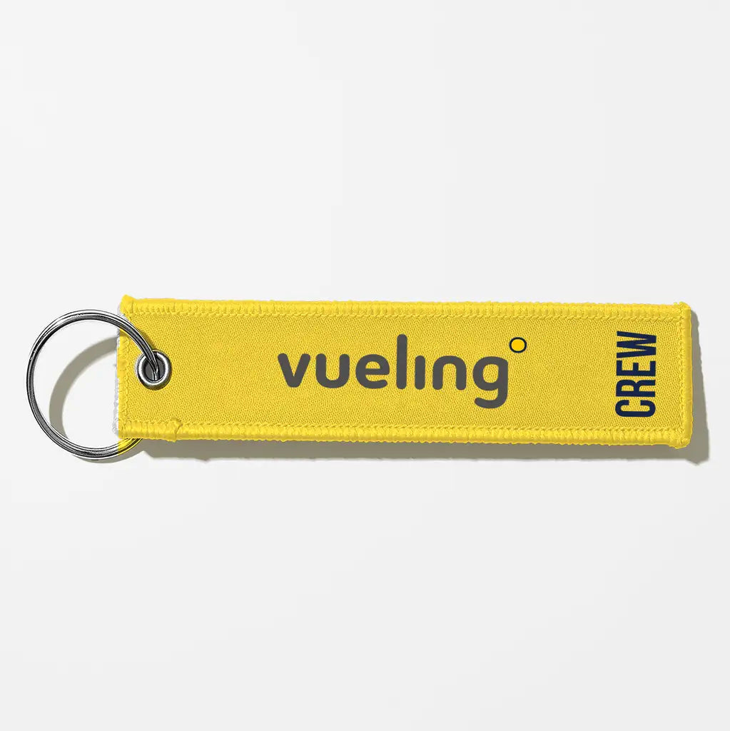 Vueling Airlines Crew & Staff Tag Key Chains - Yellow - Crew