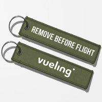 Thumbnail for Vueling Airlines Crew & Staff Tag Key Chains - Green Army - Remove Before Flight