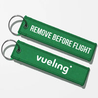 Thumbnail for Vueling Airlines Crew & Staff Tag Key Chains - Green - Remove Before Flight