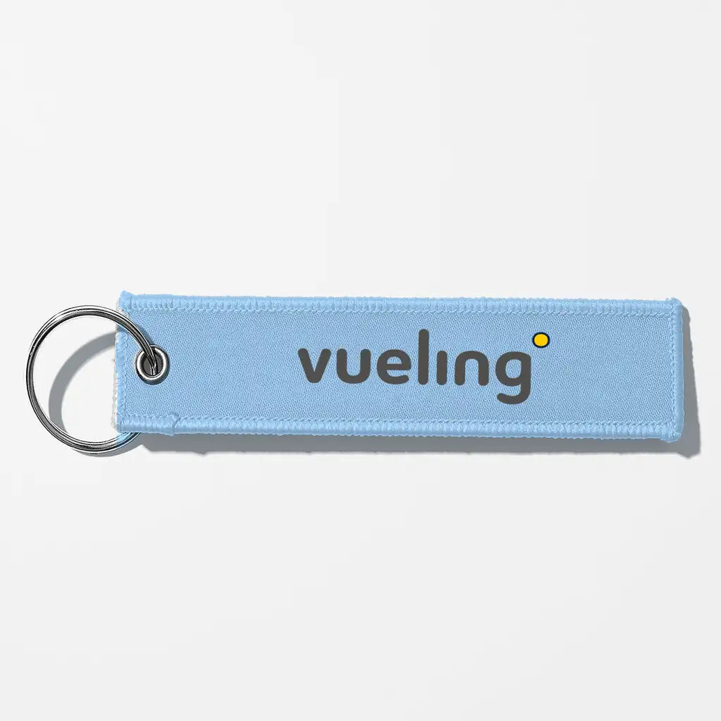 Vueling Airlines Crew & Staff Tag Key Chains - Light Blue