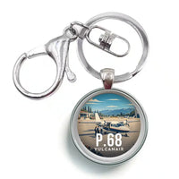 Thumbnail for Vulcanair P.68 - 3D - Circle Key Chain - Full Print