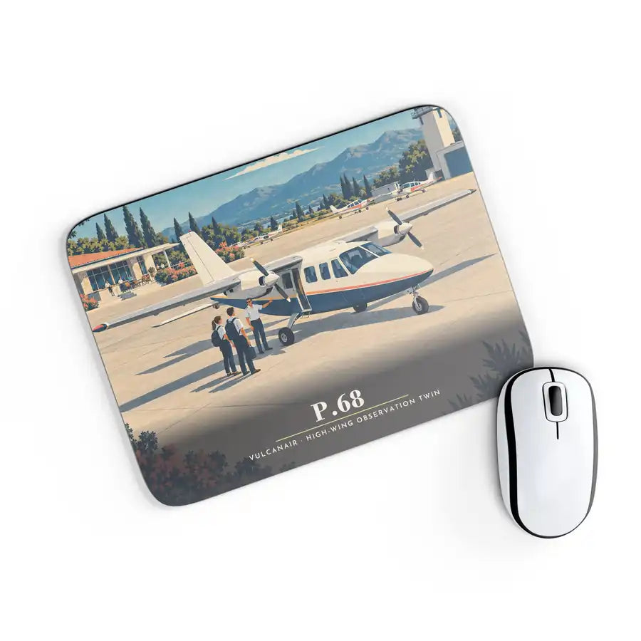Vulcanair P.68 - 3D - Mouse Pad - Full Print
