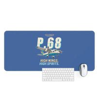 Thumbnail for Vulcanair P.68 - Cartoon - Desk Mat - Blue