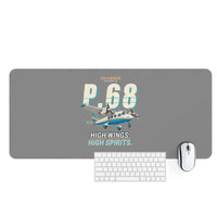 Thumbnail for Vulcanair P.68 - Cartoon - Desk Mat - Gray