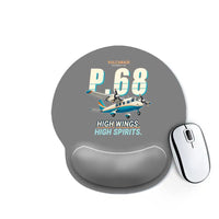 Thumbnail for Vulcanair P.68 - Cartoon - Ergonomic Mouse Pad - Gray
