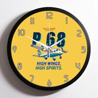 Thumbnail for Vulcanair P.68 - Cartoon - Framed - Yellow