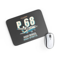 Thumbnail for Vulcanair P.68 - Cartoon - Mouse Pad - Black