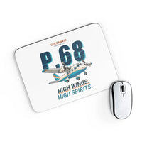 Thumbnail for Vulcanair P.68 - Cartoon - Mouse Pad - White