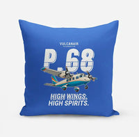Thumbnail for Vulcanair P.68 - Cartoon - Pillow - Blue