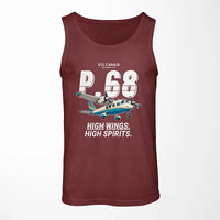 Thumbnail for Vulcanair P.68 - Cartoon - Tank Top - Dark Red