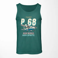 Thumbnail for Vulcanair P.68 - Cartoon - Tank Top - Green