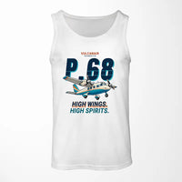 Thumbnail for Vulcanair P.68 - Cartoon - Tank Top - White