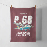Thumbnail for Vulcanair P.68 - Cartoon - Towel - Dark Red