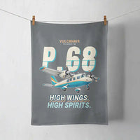 Thumbnail for Vulcanair P.68 - Cartoon - Towel - Gray