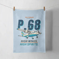 Thumbnail for Vulcanair P.68 - Cartoon - Towel - Light Blue