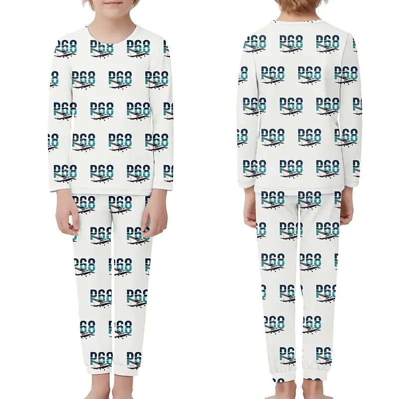 Vulcanair P.68 - Children Pajamas - Original Pattern - White